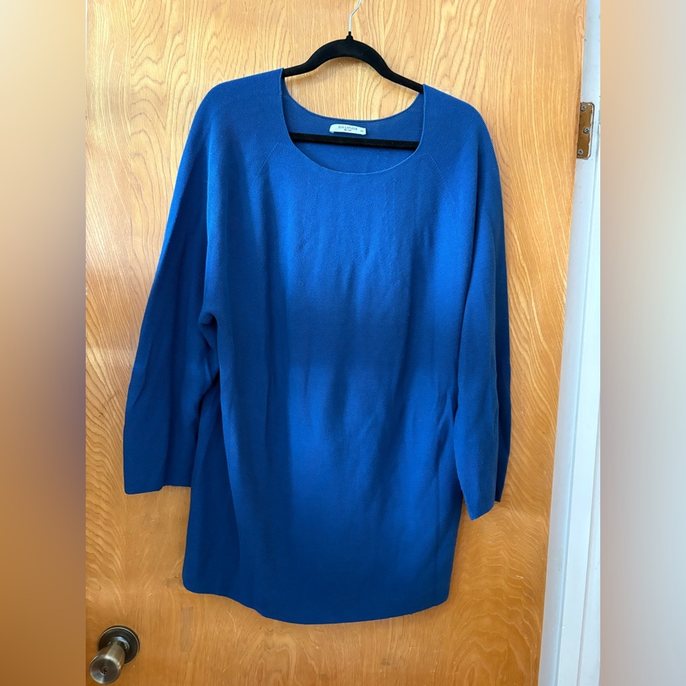 MM Lafleur The Chadwick teal Blue Crew Neck Sweater XXL - Picture 2 of 7